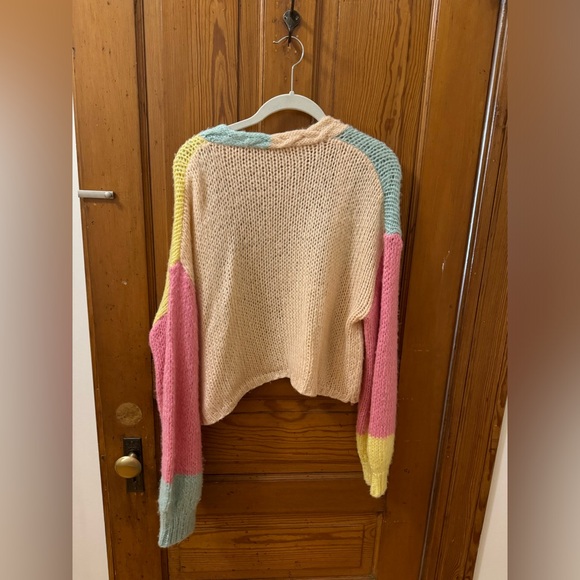 Shein color block sweater braided - Picture 3 of 3